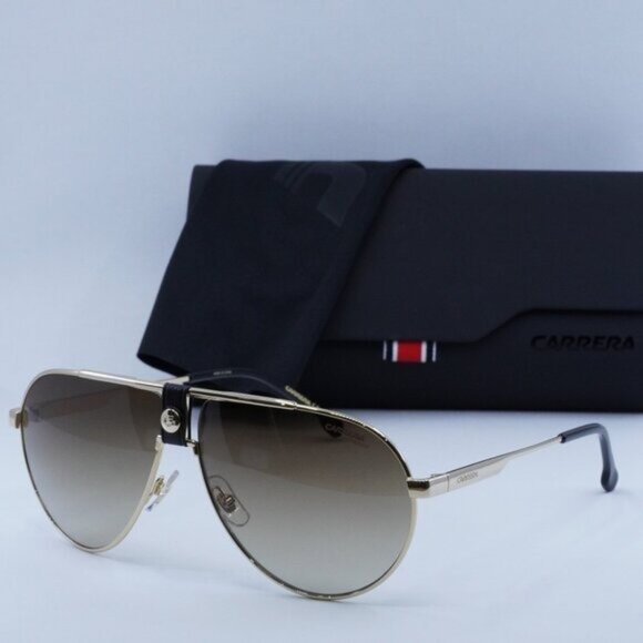 Carrera 1033/S J5G/HA Aviator Sunglasses - Gold/Brown - Picture 1 of 10